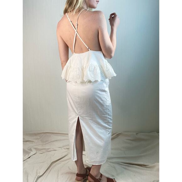 THE JETSET DIARIES After Forever Halter Ruffle Flounce Maxi Dress NWT US MEDIUM - Picture 6 of 14